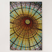 バルセロナスペインステンドグラス旅行写真 ジグソーパズル (縦)