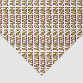 バルセロナスペインスペインの国旗タイポグラフィ 薄葉紙 (詳細)