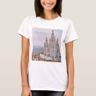 バルセロナスペインテンプルエクスペアトリデルサグラットコル Tシャツ