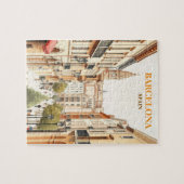 バルセロナスペイントラベルアートヴィンテージ ジグソーパズル (横)