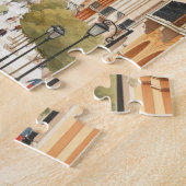 バルセロナスペイントラベルアートヴィンテージ ジグソーパズル (側面)