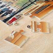 バルセロナスペイントラベルアートヴィンテージ ジグソーパズル (側面)