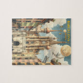 バルセロナスペイントラベルアートヴィンテージ ジグソーパズル (横)