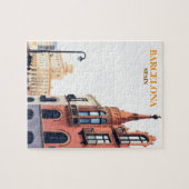 バルセロナスペイントラベルアートヴィンテージ ジグソーパズル (横)