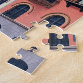 バルセロナスペイントラベルアートヴィンテージ ジグソーパズル (側面)