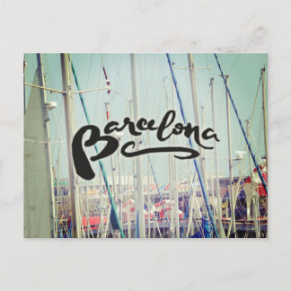 バルセロナスペインポートヨーロッパワンドルスト ポストカード