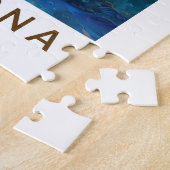 バルセロナスペインラサグラダファミリアトラベルアート ジグソーパズル (側面)