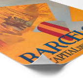 バルセロナスペインヴィンテージ旅行ポスター ポスター (角)