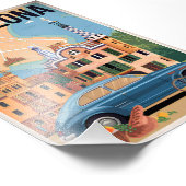 バルセロナスペインヴィンテージ フォトプリント            (角)