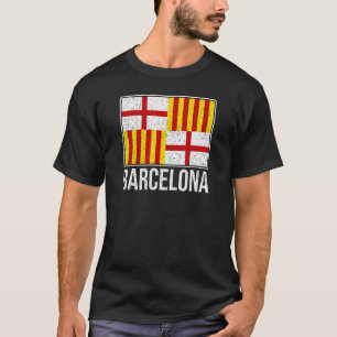 バルセロナスペイン国旗カタロニア1 Tシャツ