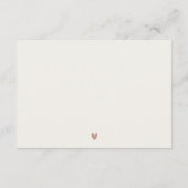 バルセロナスペイン大聖堂ウェディングレセプション エンクロージャーカード (裏面)