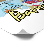 バルセロナスペイン有名シティ ポスター (角)