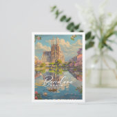 バルセロナスペイン有名ヴィンテージトラベルプレイス ポストカード (スタンド正面)