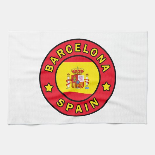 バルセロナスペイン キッチンタオル (横)