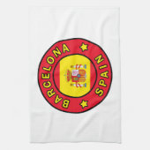 バルセロナスペイン キッチンタオル (縦)