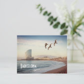 バルセロナスペイン – バルセロネタビーチはがき ポストカード (スタンド正面)
