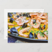 バルセロナスペイン |パエラスペインのラ ポストカード (正面/裏面)