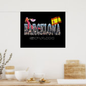 バルセロナスペイン ポスター (キッチン)