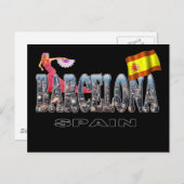 バルセロナスペイン ポストカード (正面/裏面)