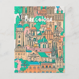 バルセロナスペイン ポストカード