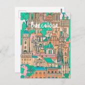 バルセロナスペイン ポストカード (正面/裏面)