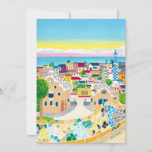 バルセロナスペイン 招待状 (正面)