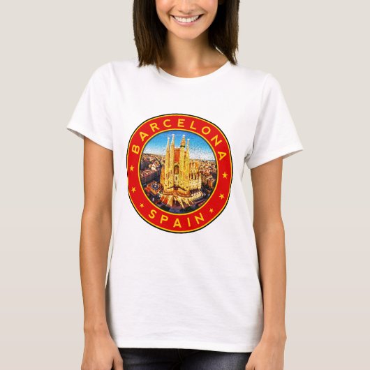 バルセロナスペイン Tシャツ (正面)