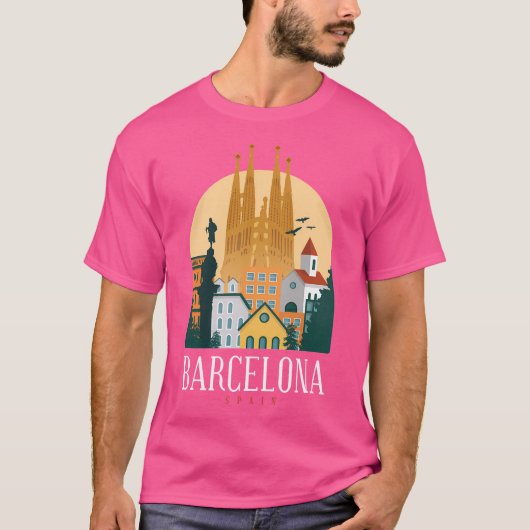 バルセロナスペイン Tシャツ (正面)