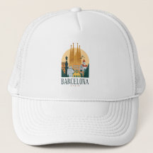 バルセロナスペインSkyline Trucker Hat