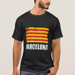 バルセロナスーベリーカタロニアギフトフォーシティ観光客 Tシャツ