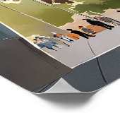 バルセロナズラサグラダファミリアプリント ポスター (角)