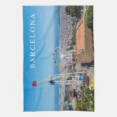 バルセロナティビダボビュー茶タオル キッチンタオル