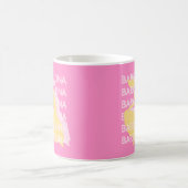 バルセロナトラベルアート，スペイン，トラベルアート，ピンク コーヒーマグカップ (中央)