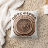 バルセロナドアノッカー – 装飾用クッション クッション (ブランケット)