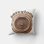 バルセロナドアノッカー – 装飾用クッション クッション (裏面)