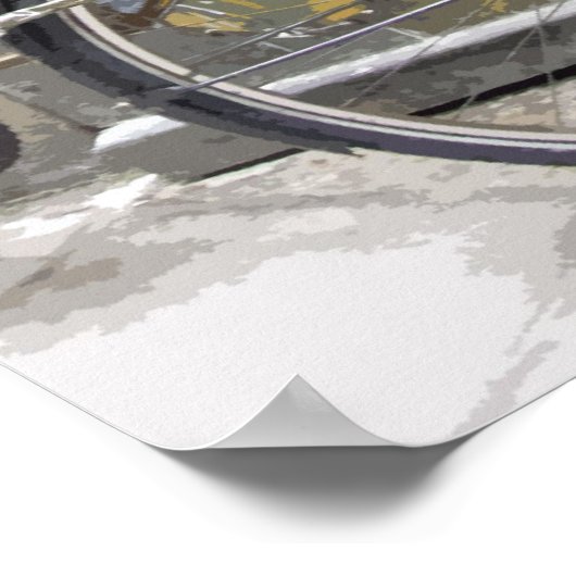 バルセロナバイク ポスター (角)