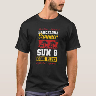バルセロナバケーションサマーパーティー引用文 Tシャツ