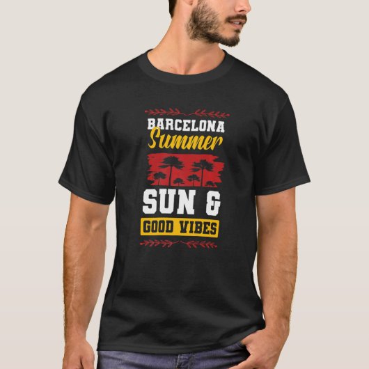 バルセロナバケーションサマーパーティー引用文 Tシャツ (正面)