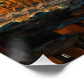 バルセロナバシリカサグラダファミリアスターリーナイト ポスター (コーナー)