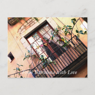 バルセロナバルコニー ポストカード