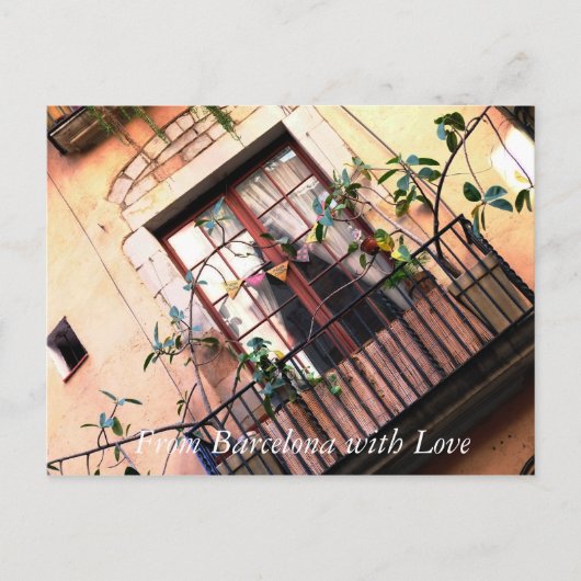 バルセロナバルコニー ポストカード (正面)