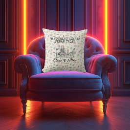 バルセロナパーソナライズされたスカイラインリーフィードットパターン クッション