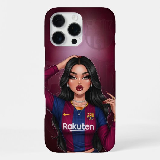 バルセロナパーソナライズされた・ファン・フォン・ケース iPhoneケース (裏面)