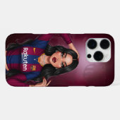 バルセロナパーソナライズされた・ファン・フォン・ケース iPhoneケース (裏面横)