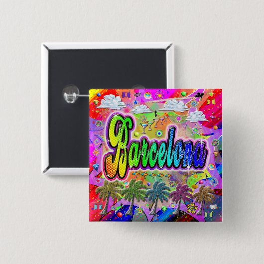 バルセロナビスタボ表現タン 缶バッジ (正面&裏面)