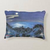 バルセロナビューオブシティアットナイトバイウォルター・グラマット アクセントクッション (裏面)