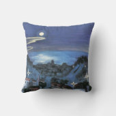 バルセロナビューオブシティアットナイトバイウォルター・グラマット クッション (裏面)