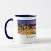 バルセロナプラザデエスパーナカタロニアスペインサンセット マグカップ (左)