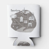 バルセロナポスターグレー 缶クーラー (裏面)