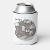 バルセロナポスターグレー 缶クーラー (缶裏面)